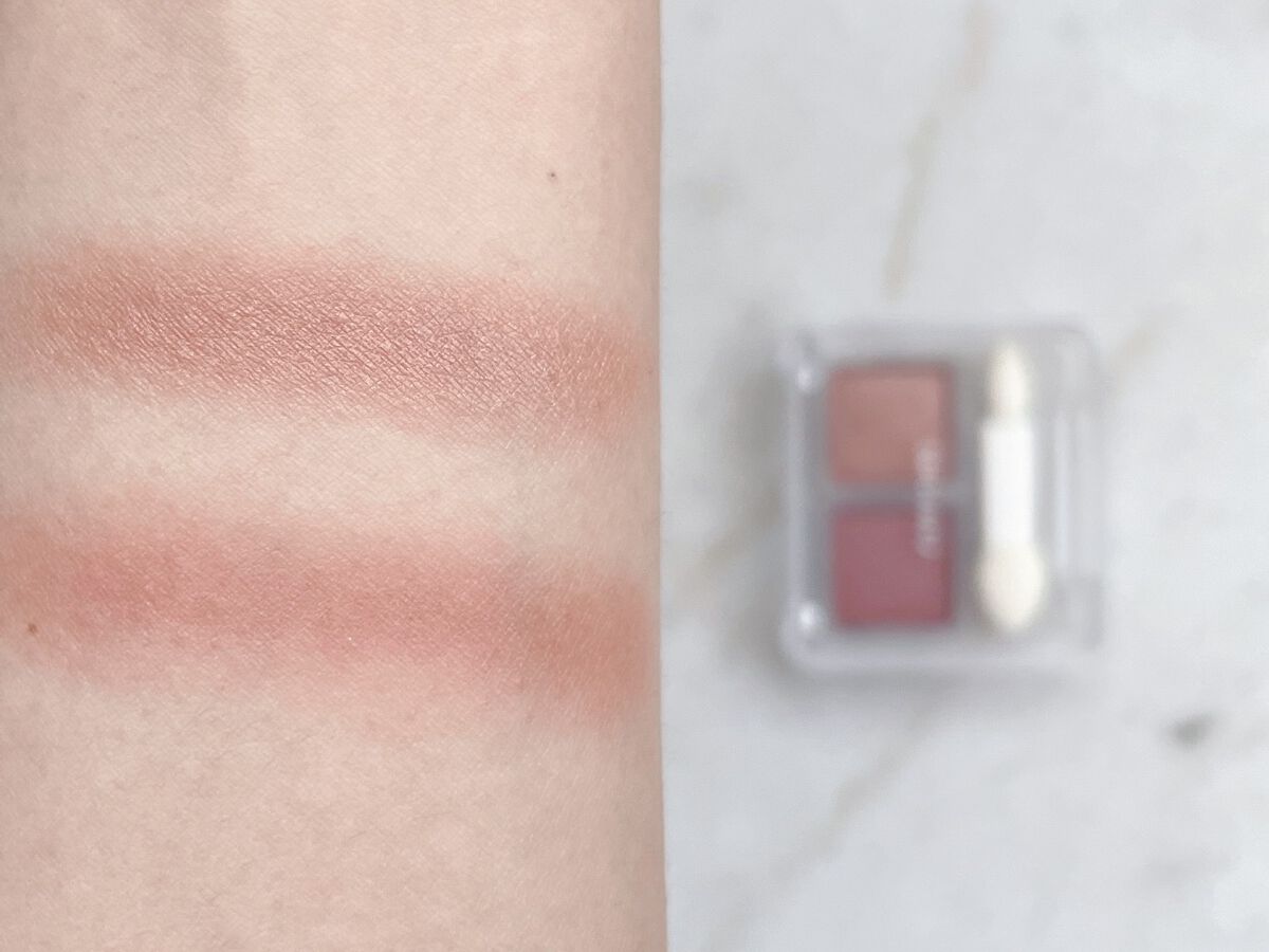 ツイン カラー アイシャドウ/ちふれ/アイシャドウパレットを使ったクチコミ（2枚目）