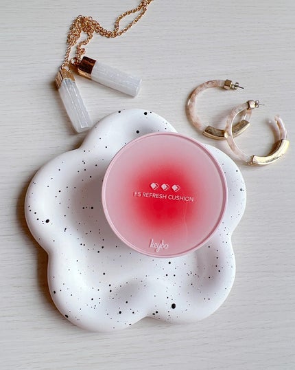 F5 リフレッシュクッション/keybo/クッションファンデーションを使ったクチコミ(7枚目)