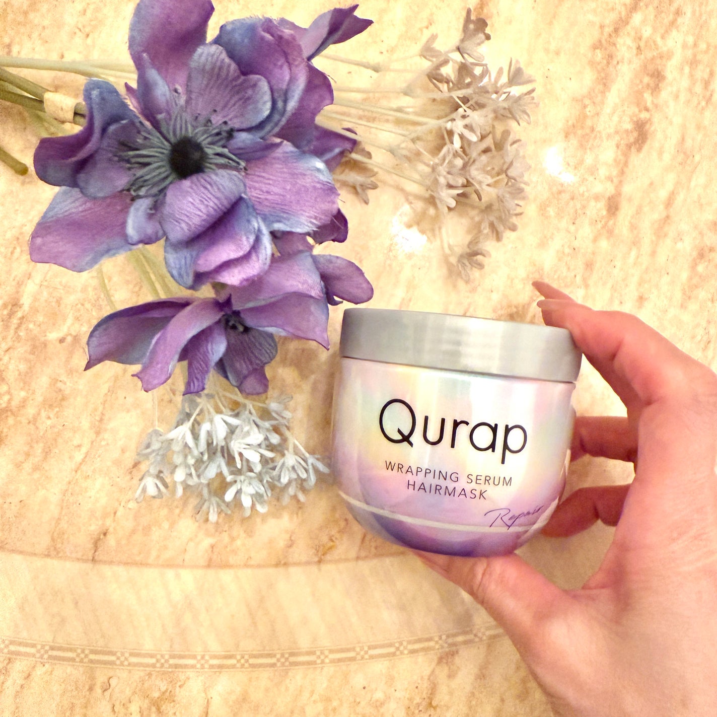 ラッピングセラムヘアマスク/Qurap/洗い流すヘアトリートメントを使ったクチコミ(1枚目)