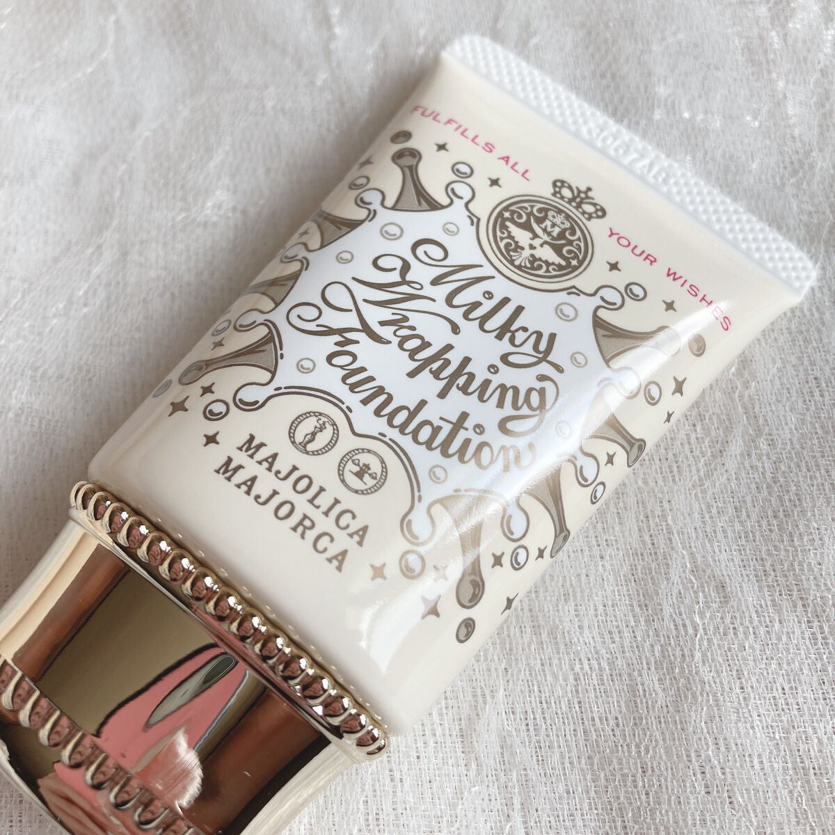 ミルキーラッピングファンデ/MAJOLICA MAJORCA/リキッドファンデーションを使ったクチコミ(3枚目)