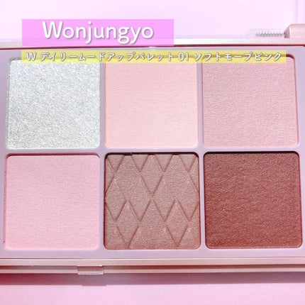 ウォンジョンヨ W デイリームードアップパレット /Wonjungyo/アイシャドウパレットを使ったクチコミ(5枚目)