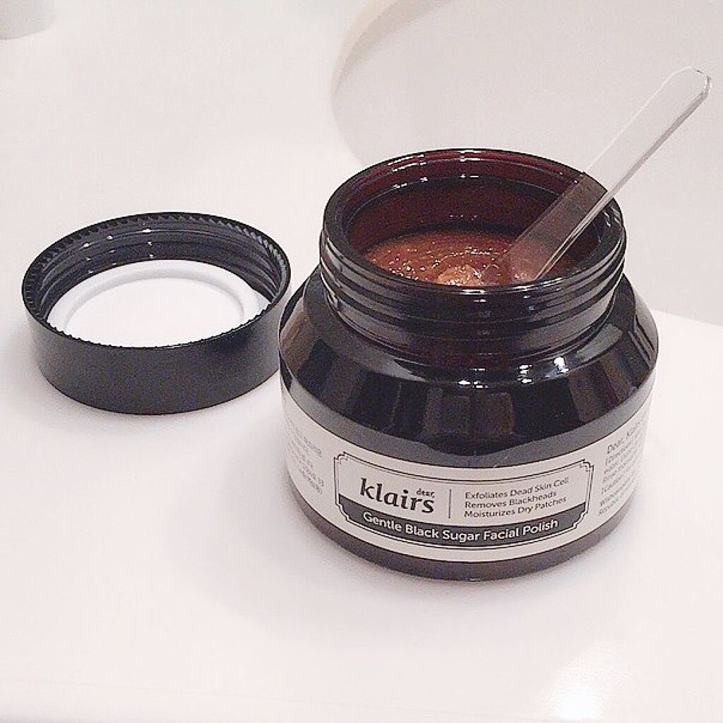ジェントルブラックシュガーフェイシャルポリッシュ(110g)/Klairs/洗い流すパック・マスクを使ったクチコミ(2枚目)