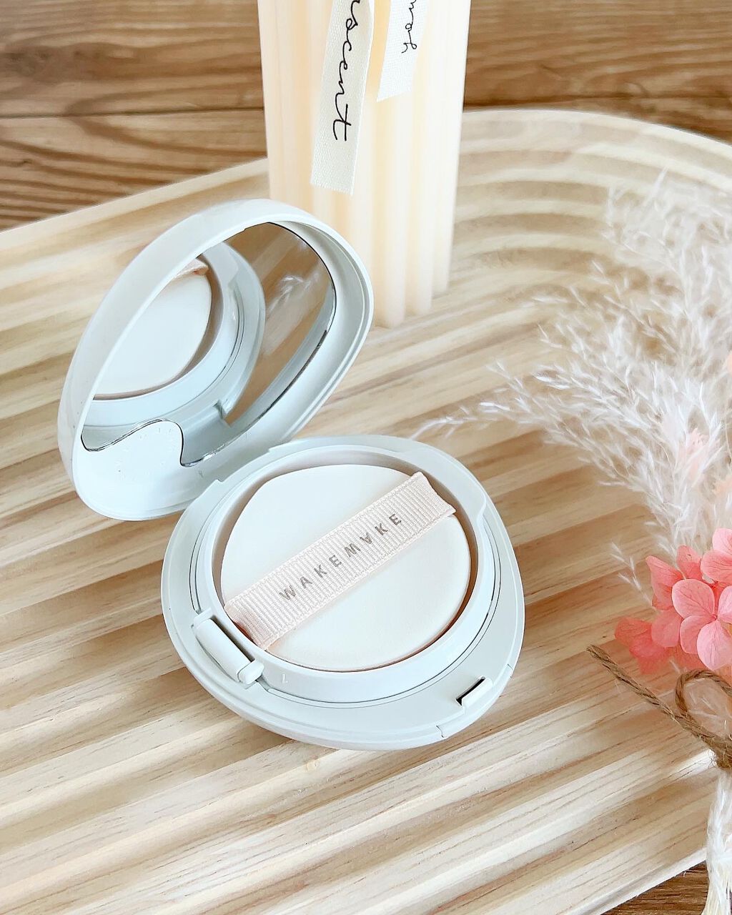 ビーガンクリーンピュアカバークッション/wakemake/クッションファンデーションを使ったクチコミ(1枚目)