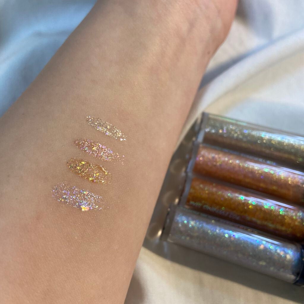 リキッド グリッター シャドウ/rom&nd/グリッターを使ったクチコミ(3枚目)