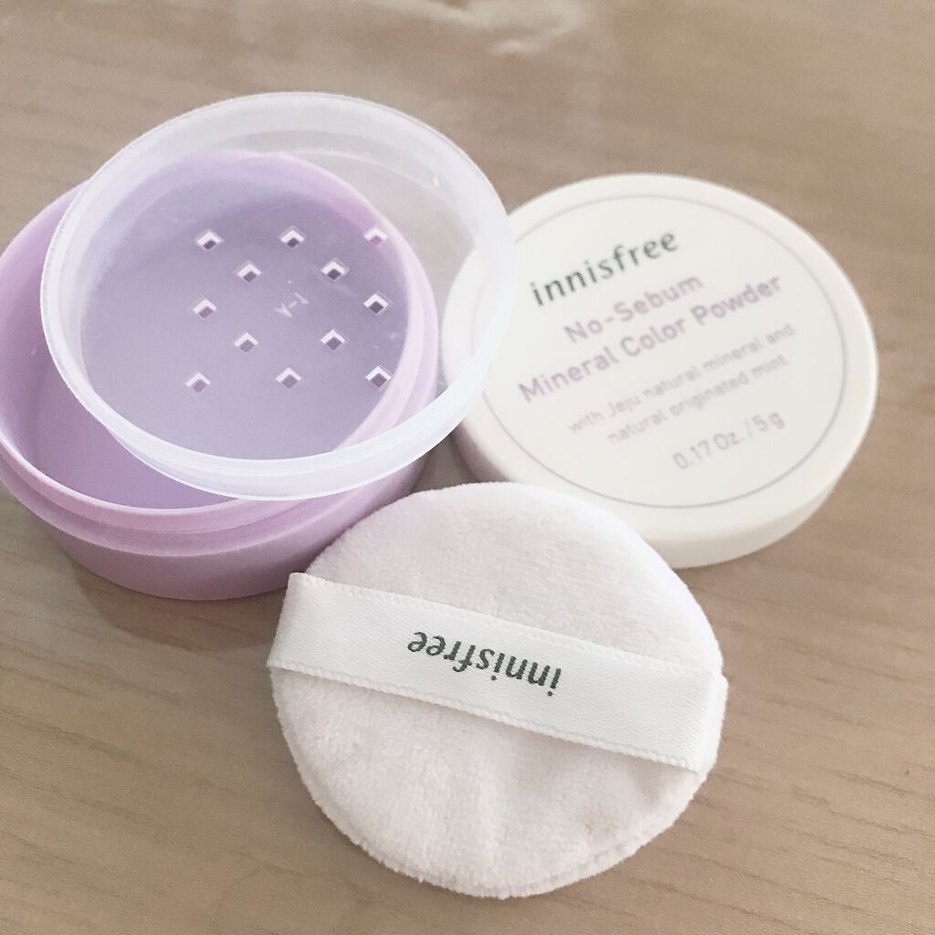 ノーセバム　ミネラルカラーパウダー　/innisfree/ルースパウダーを使ったクチコミ（1枚目）