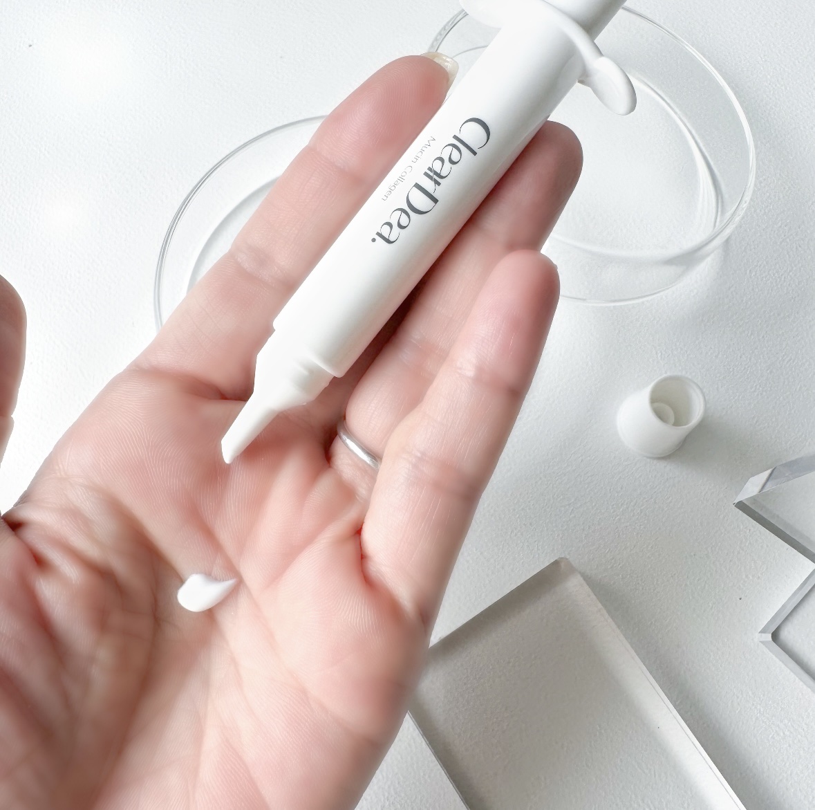 ミューシンコラーゲンボリューミングクリームアンプル/ClearDea./美容液を使ったクチコミ（3枚目）