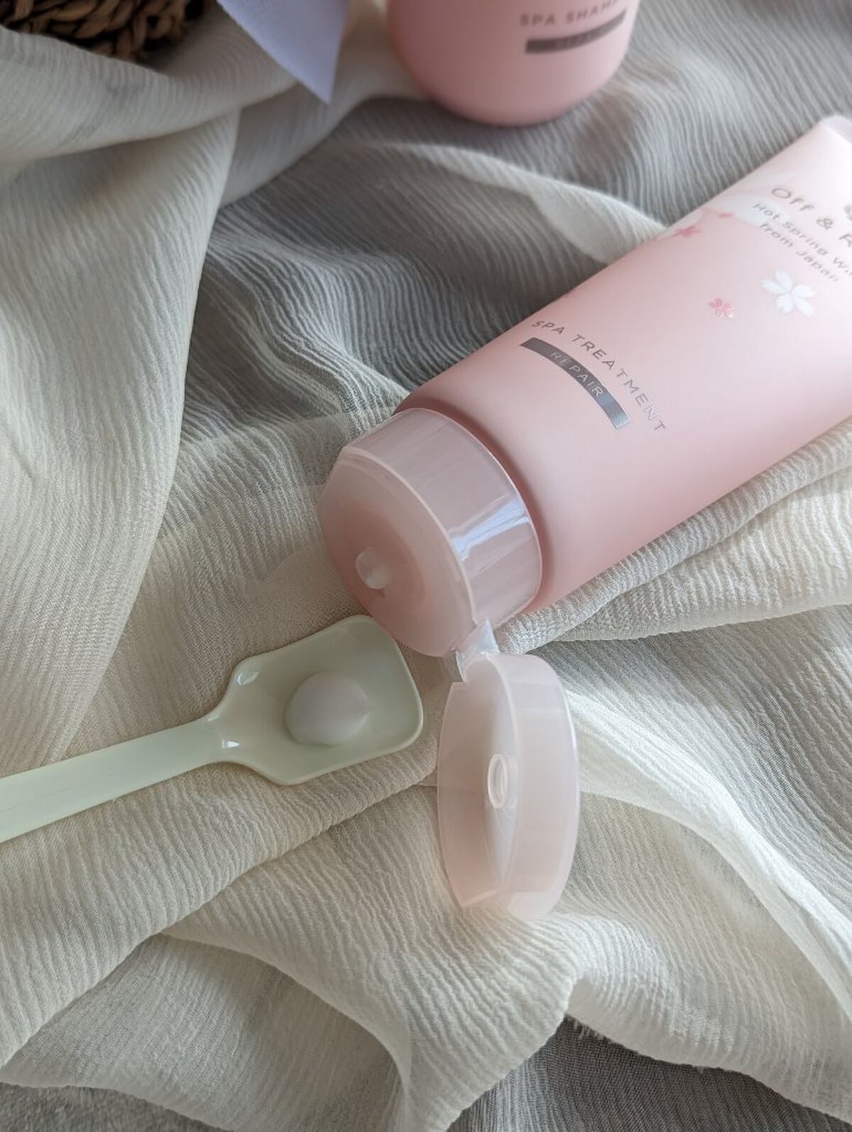 夜桜限定セット 甘く華やぐ夜桜の香り/Off&Relax/市販シャンプーを使ったクチコミ（3枚目）