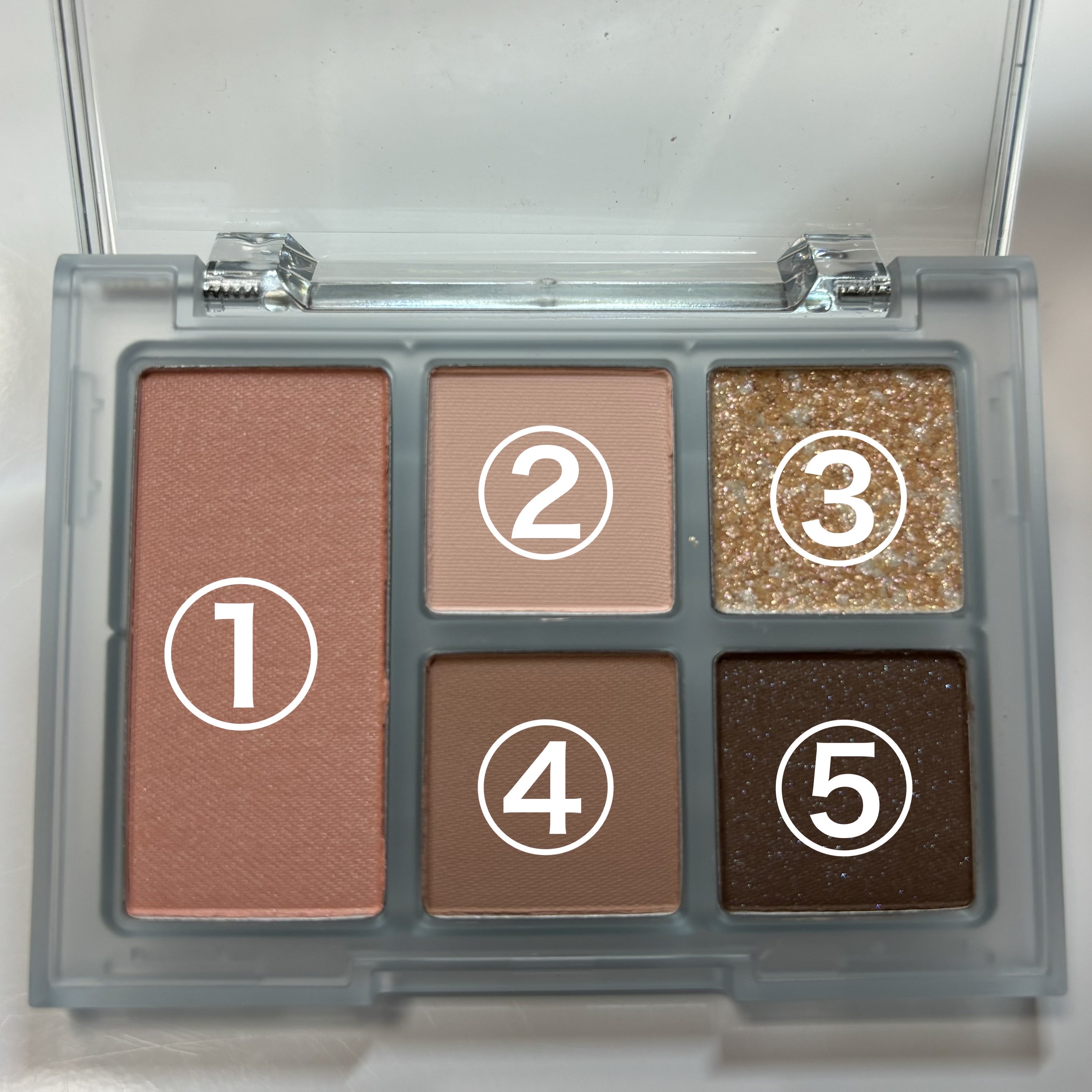 オールラウンドアイパレット 05 ローズファズ/hince/マルチパレットを使ったクチコミ（2枚目）