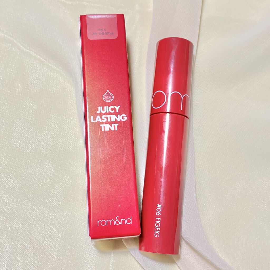 ジューシーラスティングティント/rom&nd/リップティントを使ったクチコミ（2枚目）