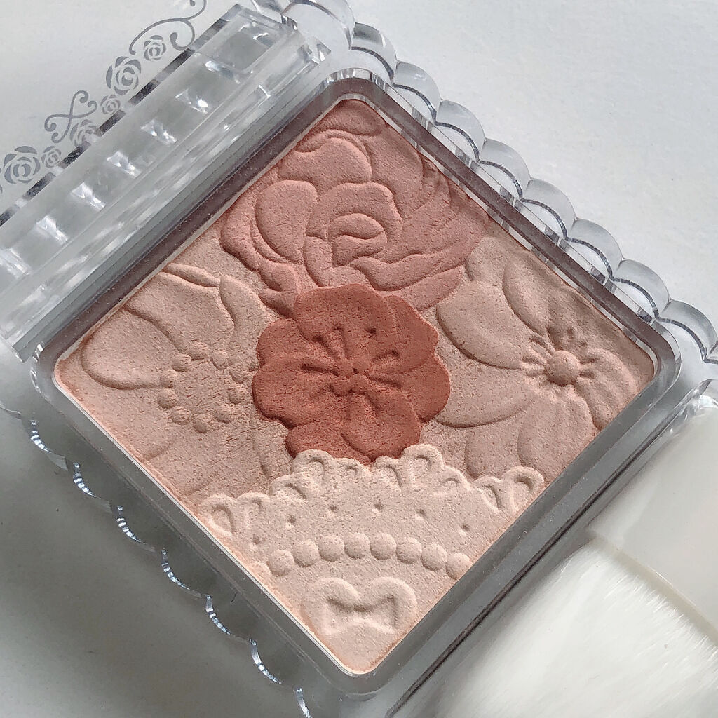 マットフルールチークス 05 マットパンプキン/キャンメイク/パウダーチークを使ったクチコミ（2枚目）