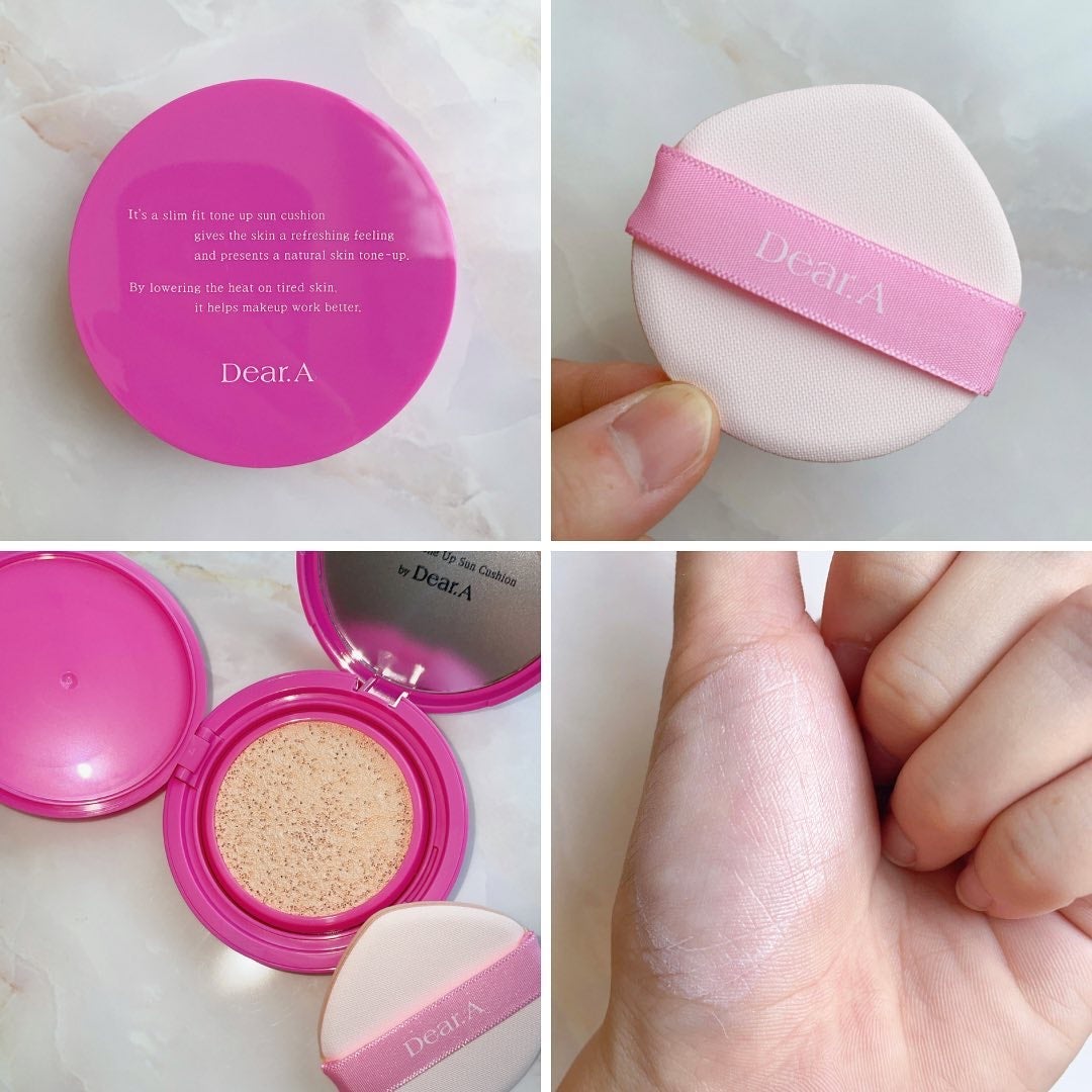 スリムフィットトーンアップサンクッション/Dear.A/日焼け止めローションを使ったクチコミ(2枚目)
