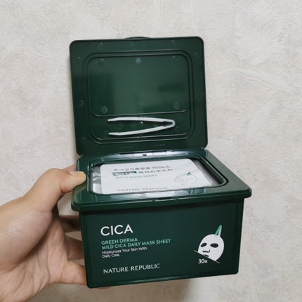 グリーンダーマCICA デイリーシートマスク/ネイチャーリパブリック/シートマスク・パックを使ったクチコミ(2枚目)