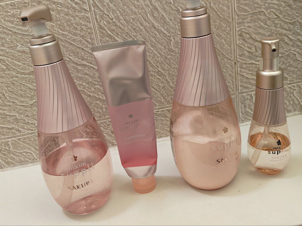 リペア サクラ トリプルセット/mixim suppli/市販シャンプーを使ったクチコミ（1枚目）