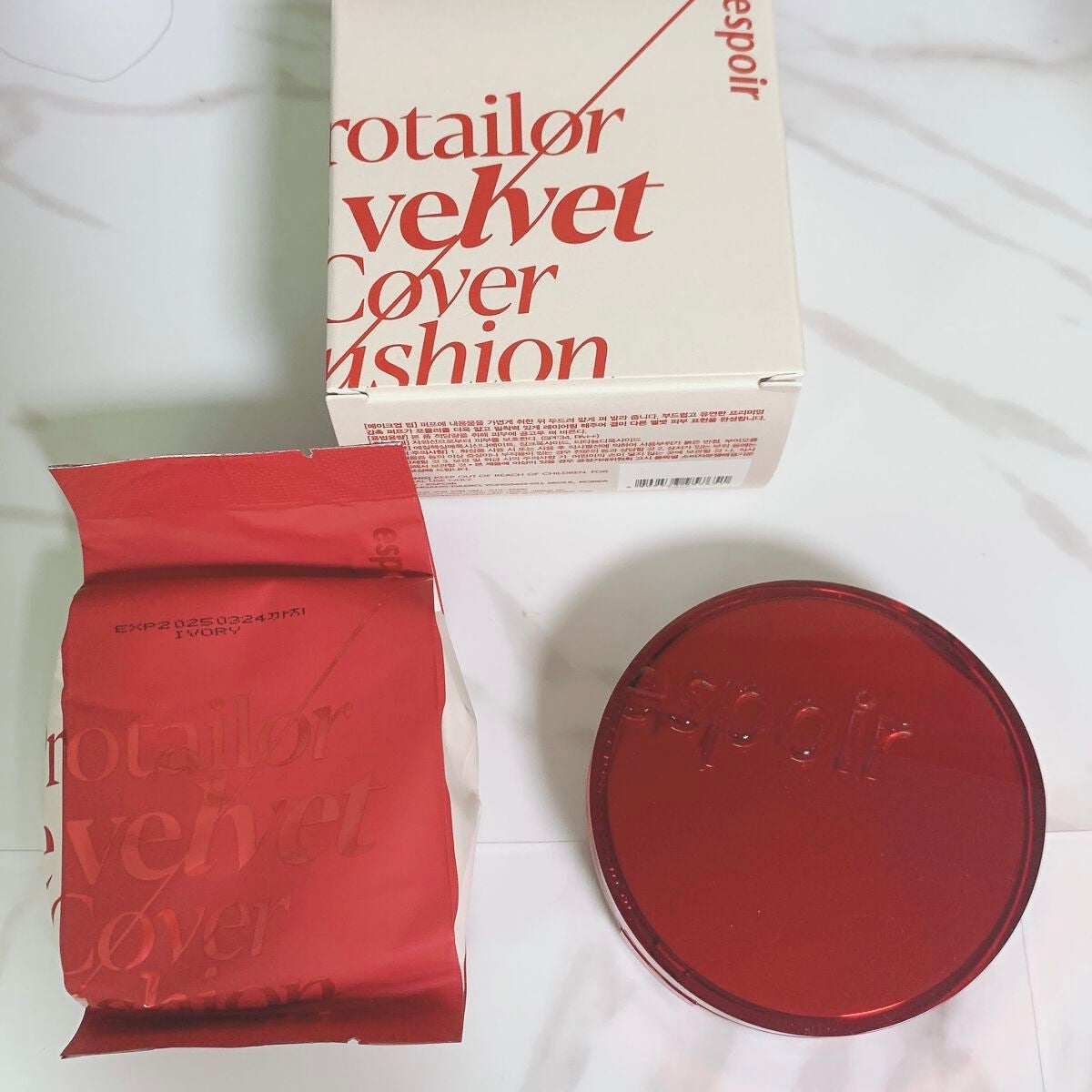 プロテーラービーベルベットカバークッション/espoir/クッションファンデーションを使ったクチコミ(2枚目)