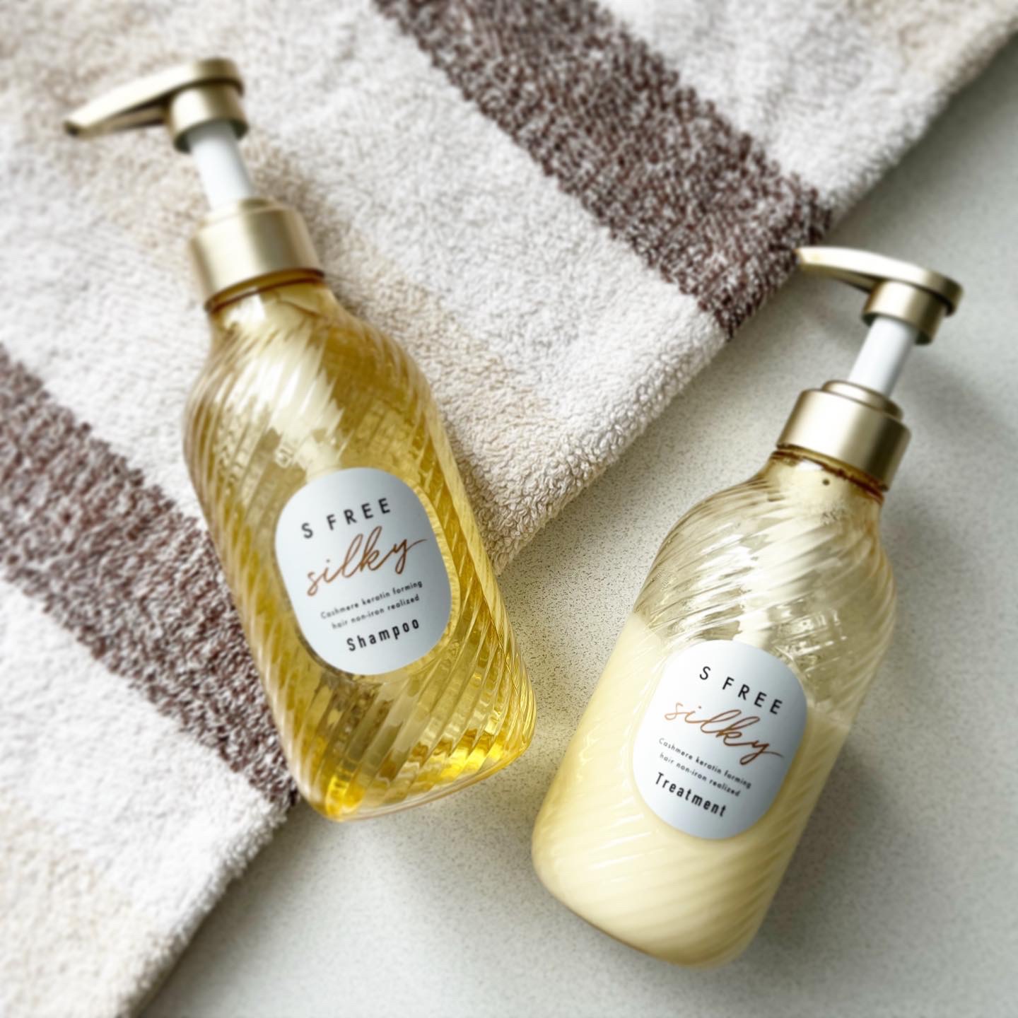 シャンプー シルキースムース／トリートメント シルキースムース /S FREE/市販シャンプーを使ったクチコミ（1枚目）