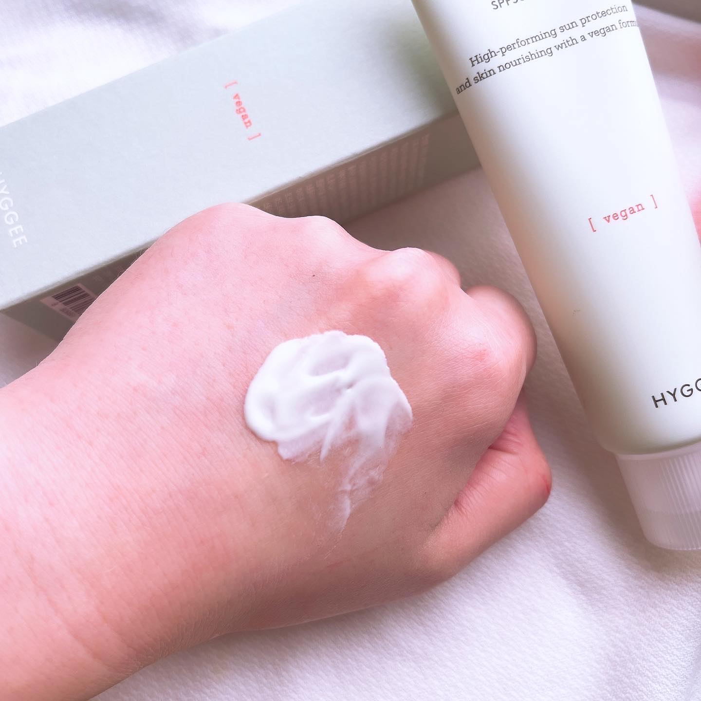 ヴィーガンサンクリーム/HYGGEE/日焼け止めクリームを使ったクチコミ（3枚目）