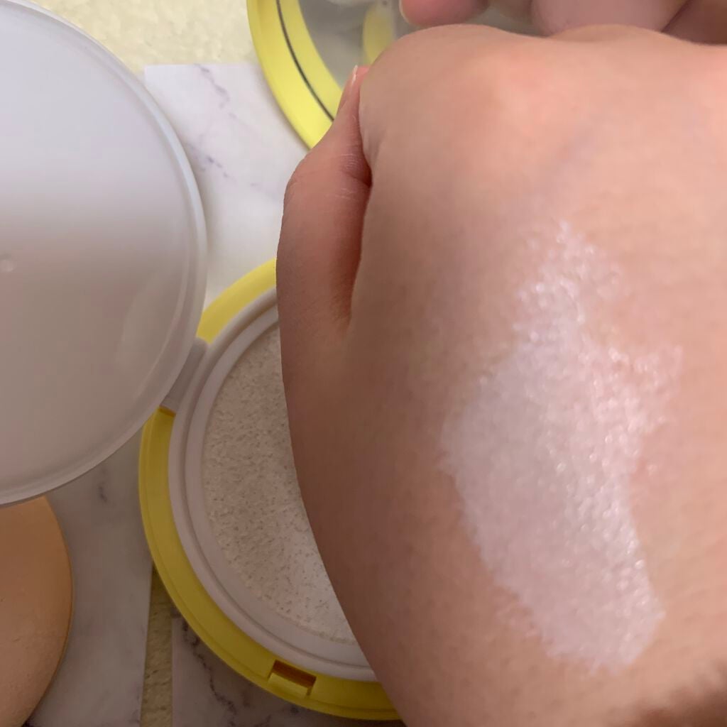 グロウ サン クッション/mgb skin/クッションファンデーションを使ったクチコミ(4枚目)