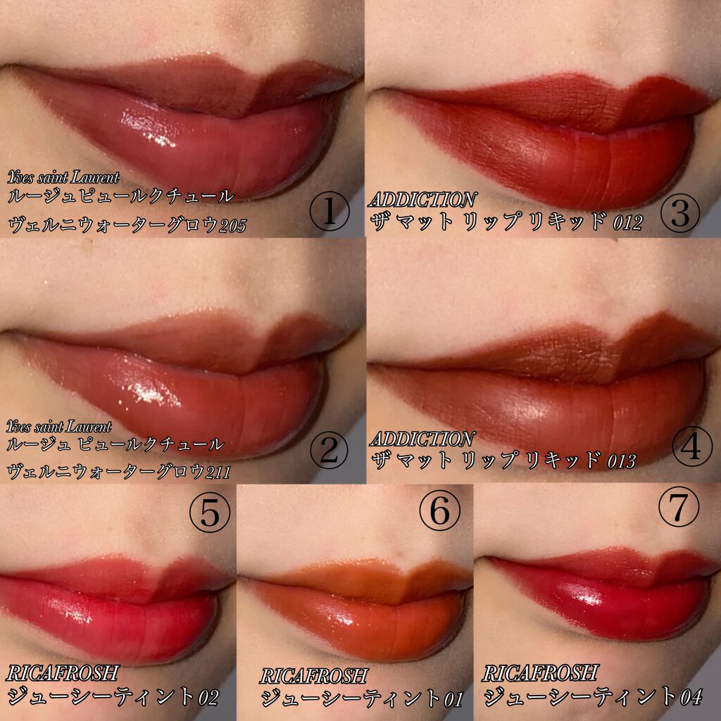 ジューシーリブティント/RICAFROSH/リップティントを使ったクチコミ（2枚目）