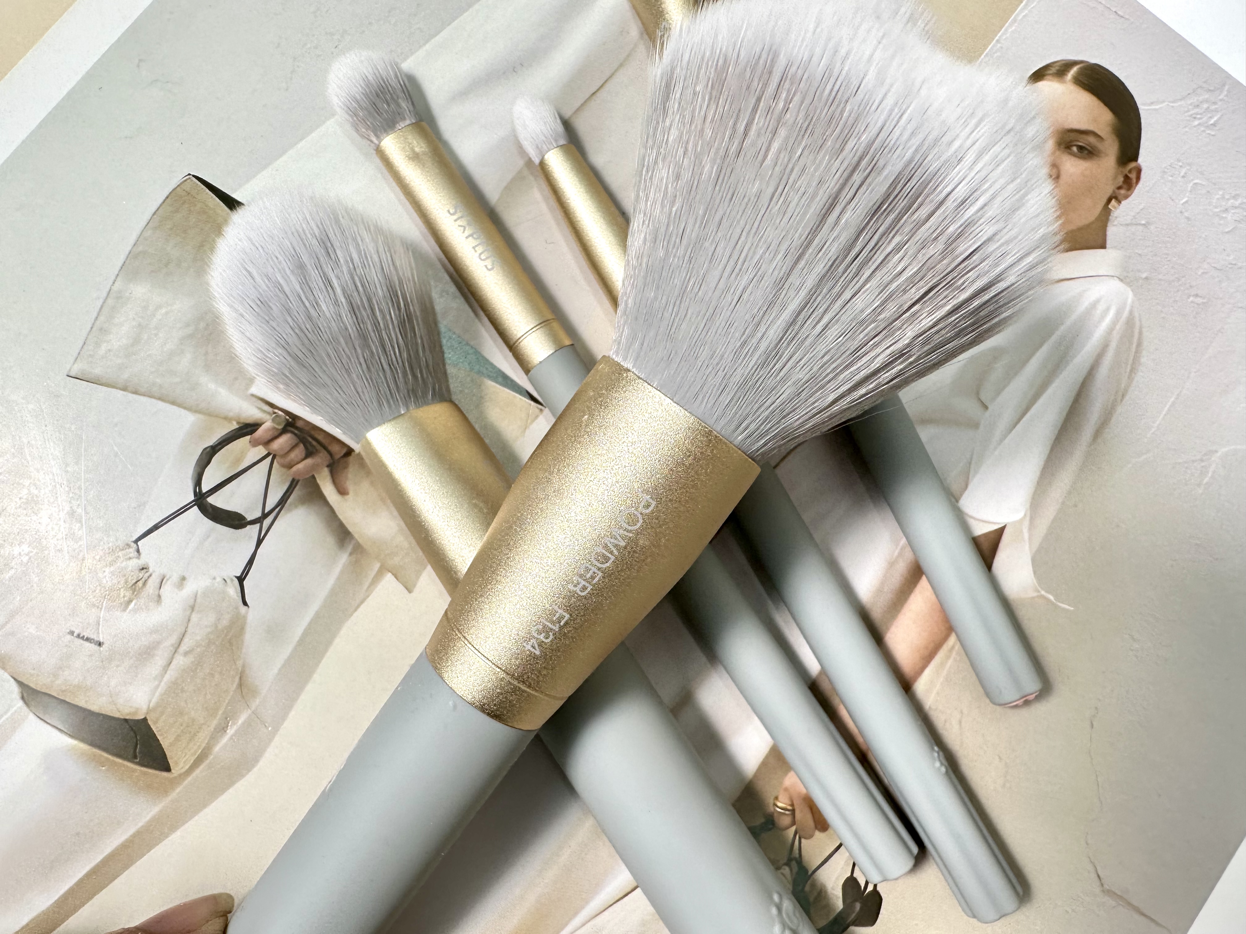 SIXPLUS メイクブラシ5本セット ハートペット/SIXPLUS/メイクブラシを使ったクチコミ（1枚目）