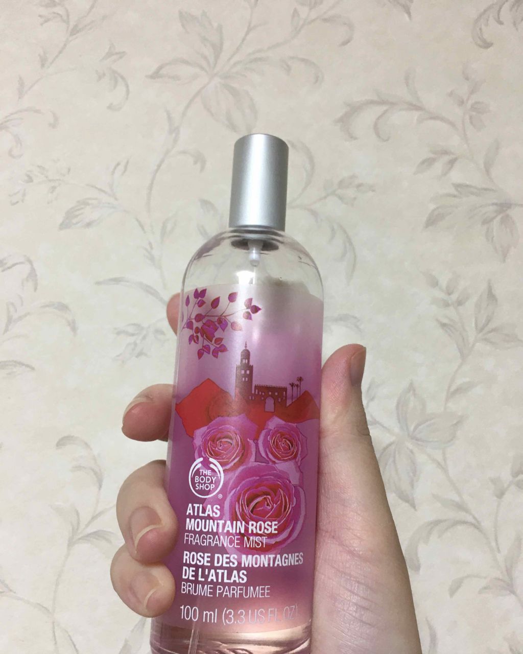 アトラスマウンテンローズ フレグランスミスト/THE BODY SHOP/ボディローションを使ったクチコミ(2枚目)