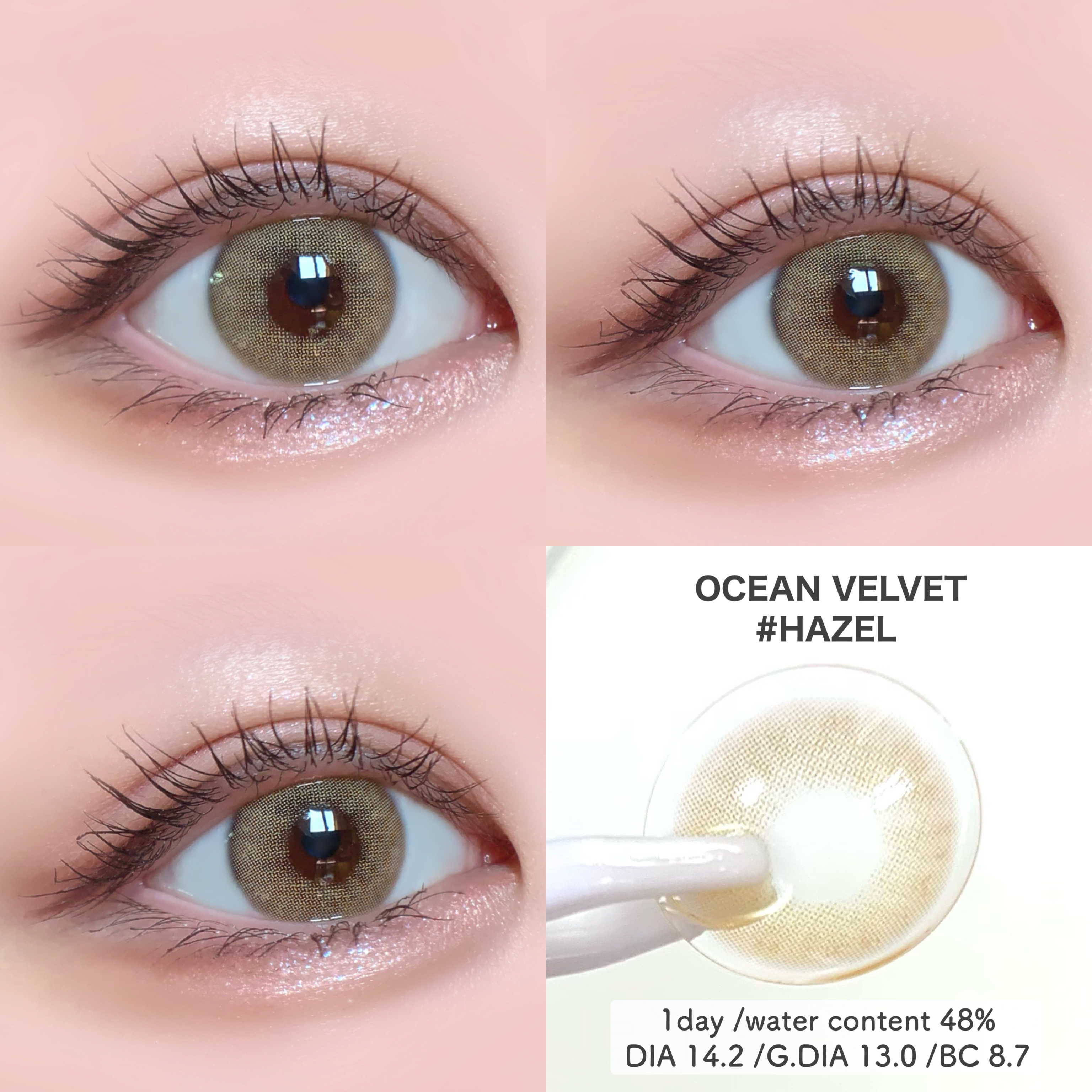オーシャンベルベット 1day/OLENS/カラーコンタクトレンズを使ったクチコミ（3枚目）