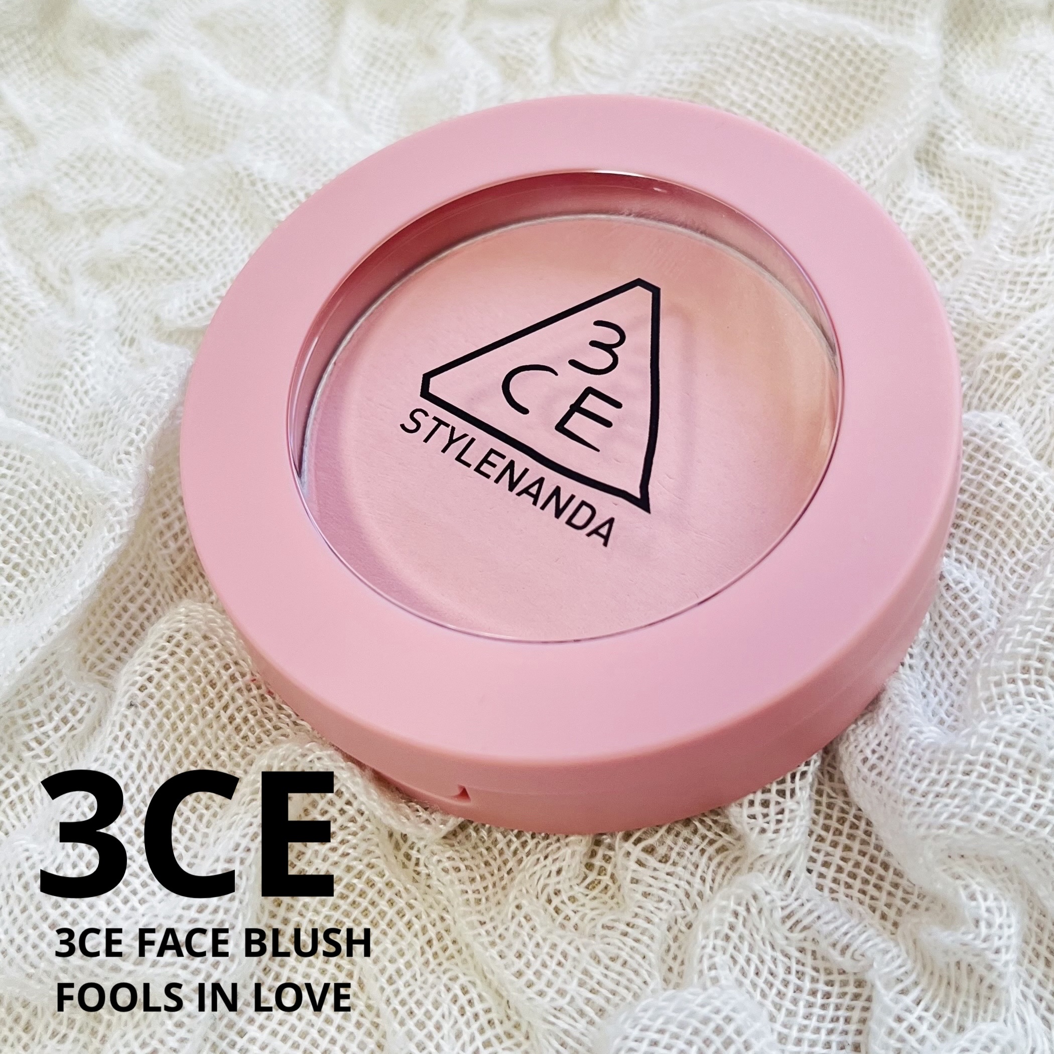 3CE フェイスブラッシュ フールインラブ/3CE/パウダーチークを使ったクチコミ（1枚目）