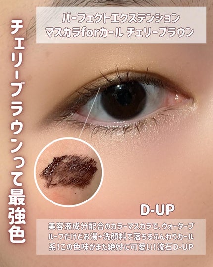 パーフェクトエクステンション マスカラ for カール/D-UP/マスカラを使ったクチコミ(2枚目)
