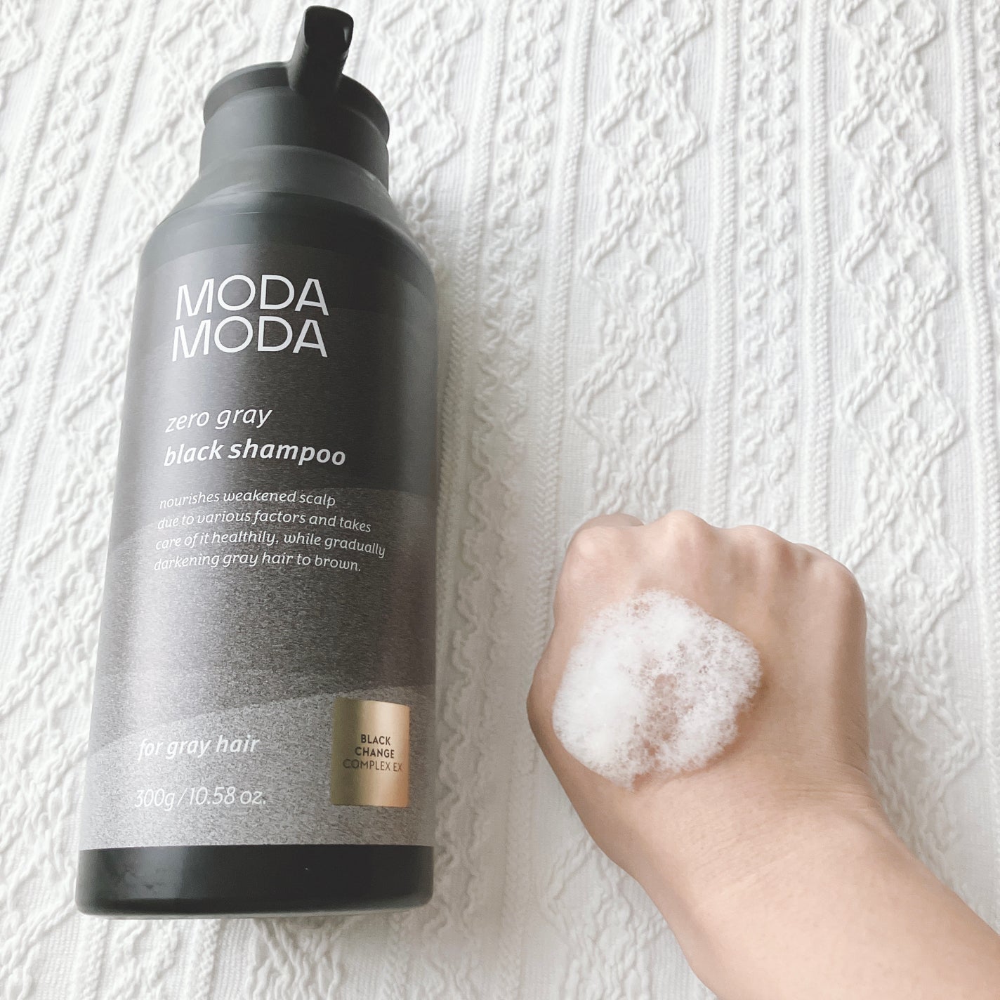 モダモダゼログレイシャンプー/MODAMODA/市販シャンプーを使ったクチコミ(4枚目)