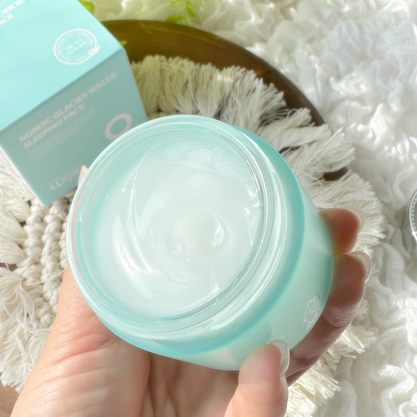 ノルディック氷河水スリーピングパック/LUOKI/フェイスクリームを使ったクチコミ（2枚目）