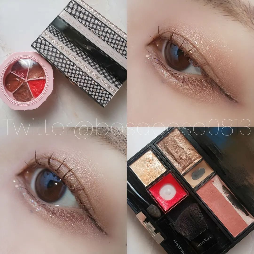 ドラマティックアイカラー (マルチ) BR343 アーモンドガレット/マキアージュ/マルチパレットを使ったクチコミ（1枚目）