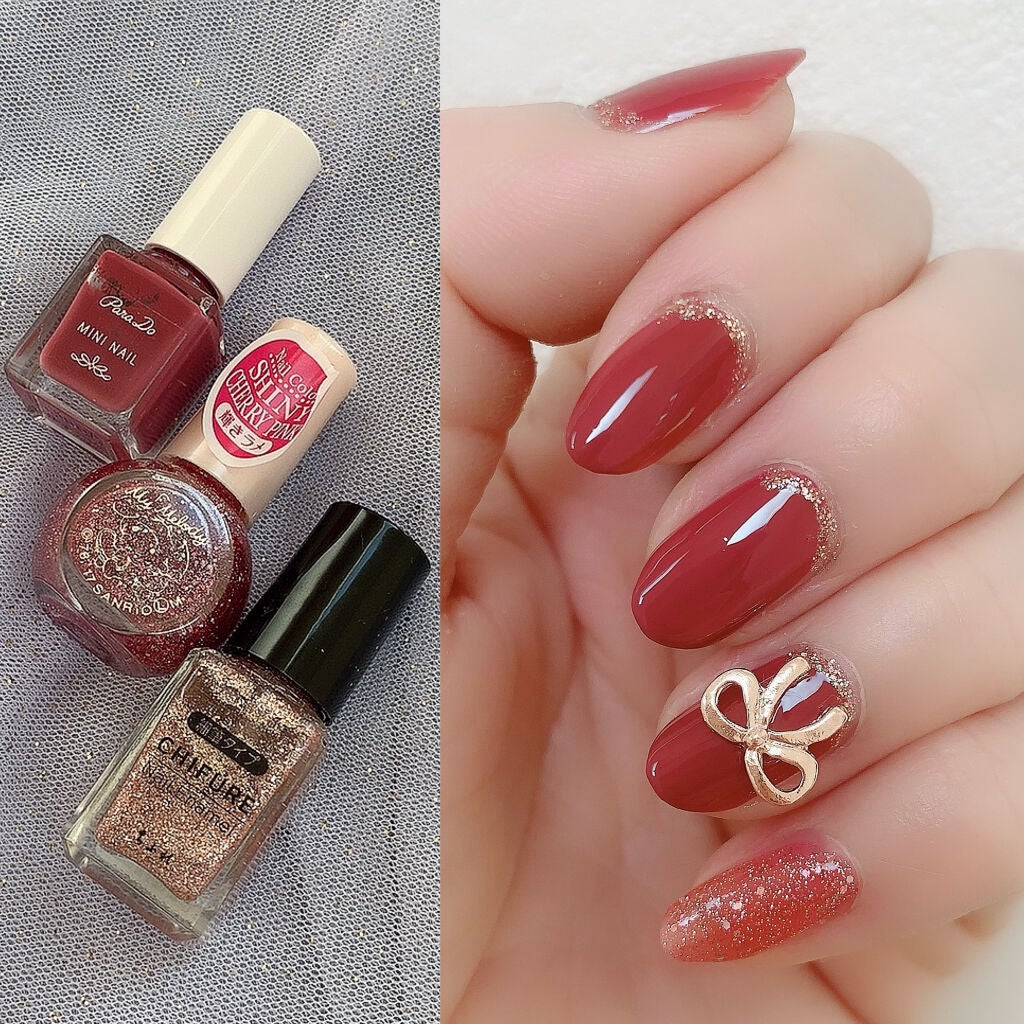 ネイル エナメル 細筆タイプ/ちふれ/マニキュアを使ったクチコミ(2枚目)