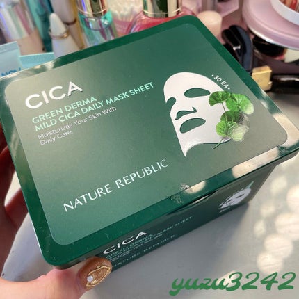 グリーンダーマCICA デイリーシートマスク/ネイチャーリパブリック/シートマスク・パックを使ったクチコミ(1枚目)