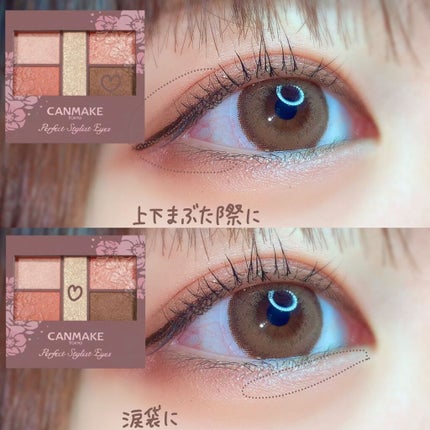 パーフェクトスタイリストアイズ/キャンメイク/アイシャドウパレットを使ったクチコミ(3枚目)