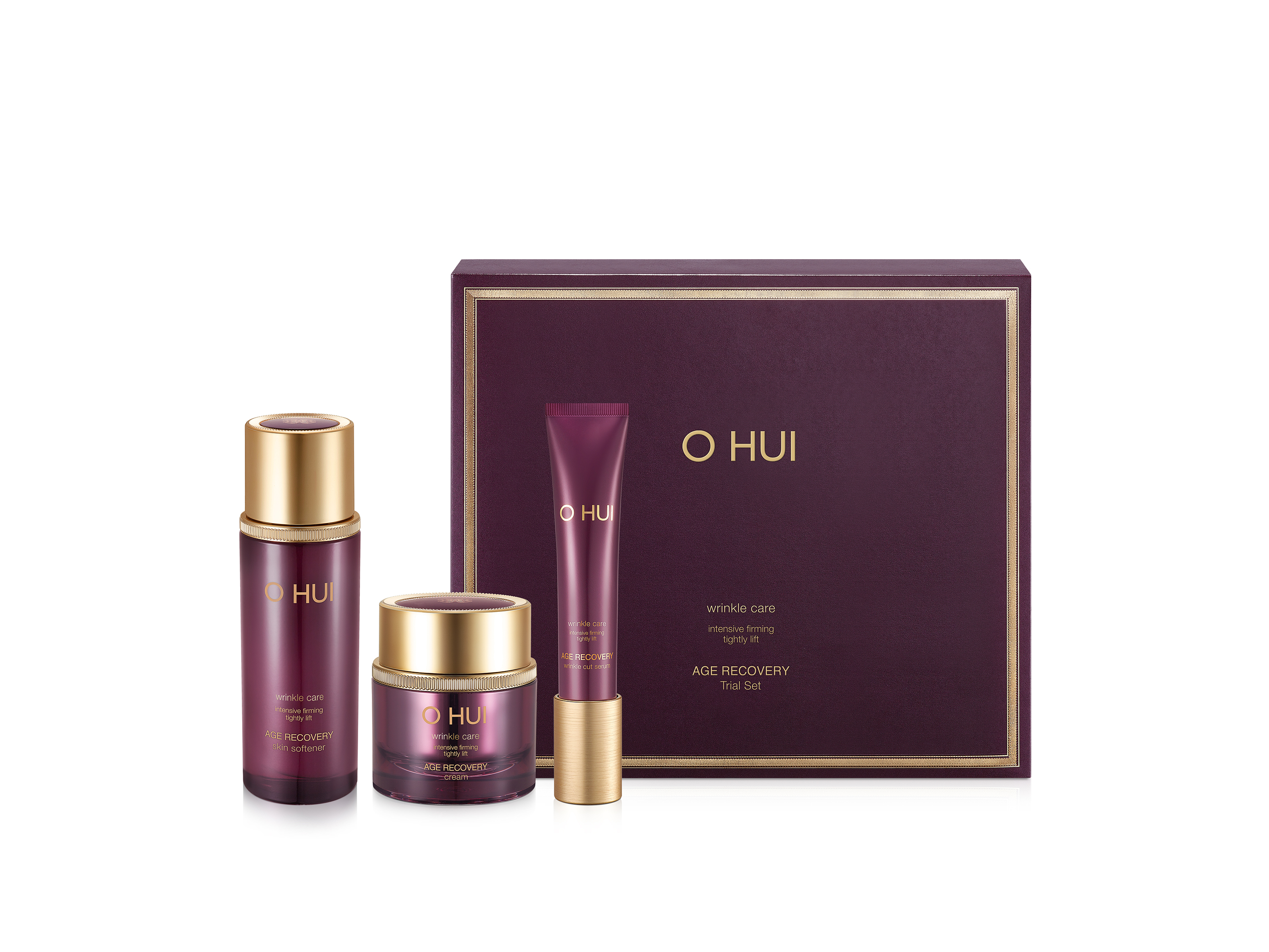 OHUI エイジリカバリー トライアルセット(スキンソフナー＆セラム＆クリーム)
