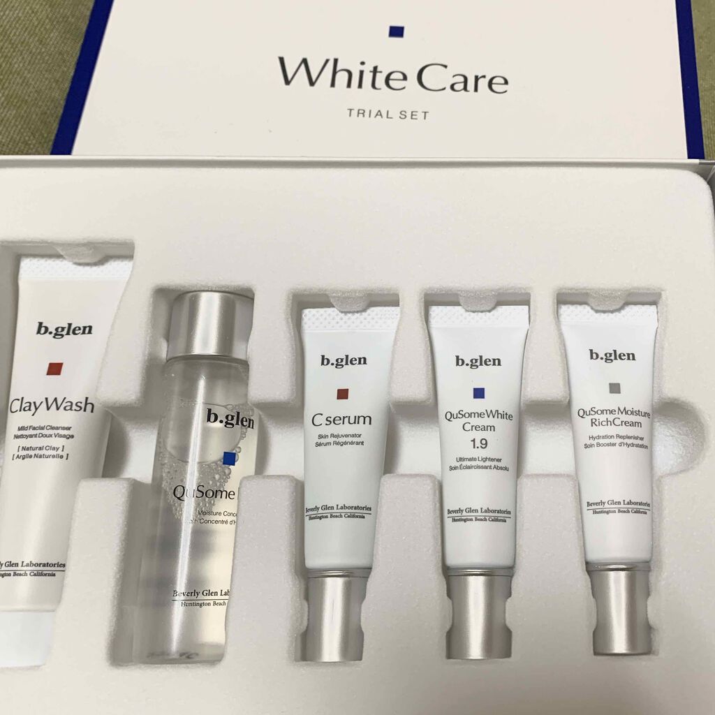 ホワイトケア トライアルセット/b.glen/スキンケアキットを使ったクチコミ(1枚目)