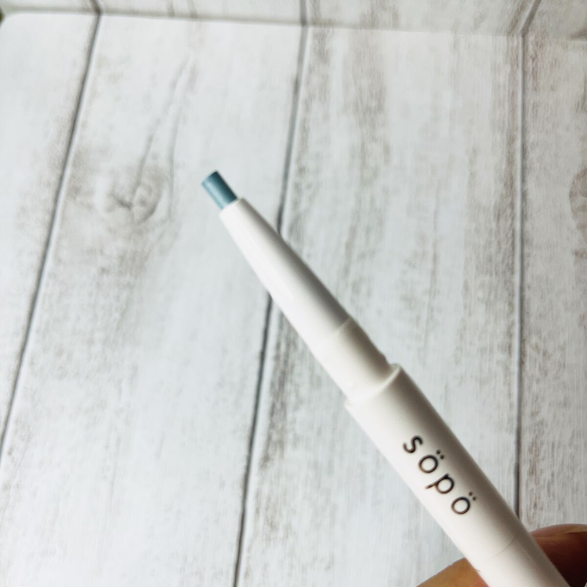 パウダー&ライナー 07 ピーチラムネ/sopo/スティックアイシャドウを使ったクチコミ（2枚目）