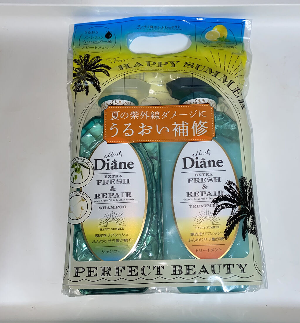 パーフェクトビューティ エクストラフレッシュ＆リペア シャンプー＆トリートメント/ダイアン/市販シャンプーを使ったクチコミ（1枚目）