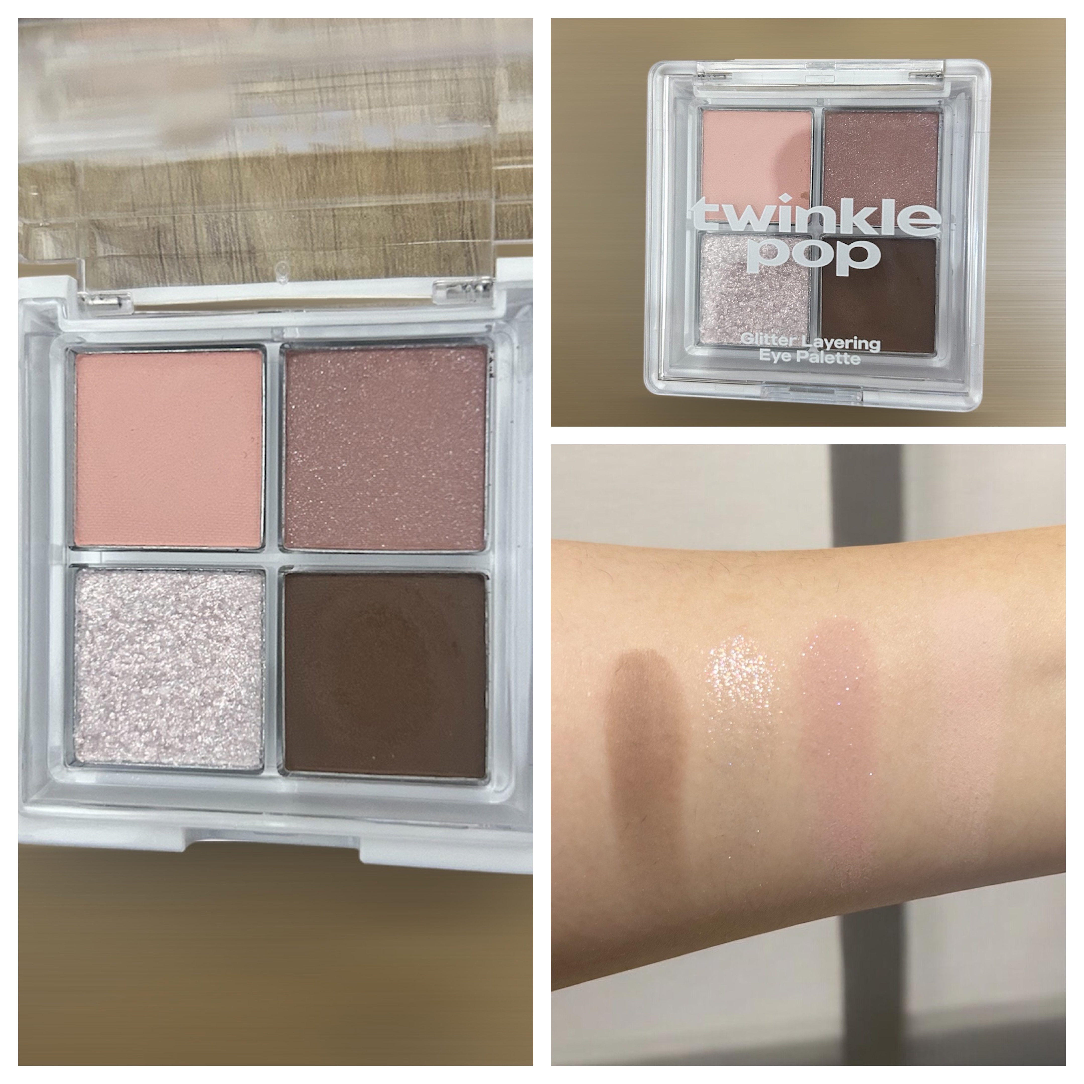 グリッターレイヤリングアイシャドウパレット/TWINKLE POP/アイシャドウパレットを使ったクチコミ（2枚目）