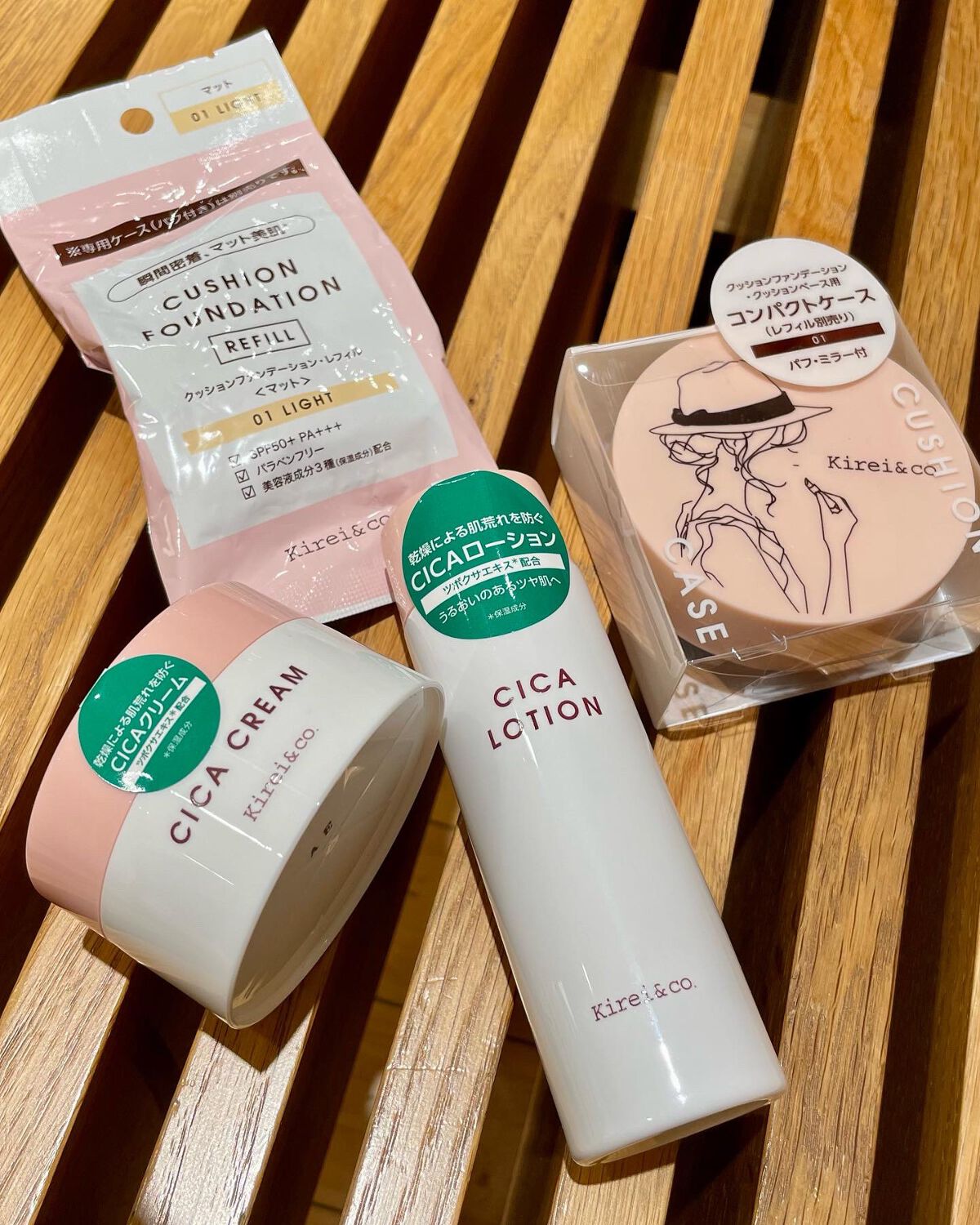 マット クッションファンデーション 01ライト/Kirei&co./クッションファンデーションを使ったクチコミ（1枚目）