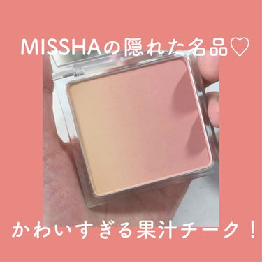 コットン ミックス チーク No.1　STRAWBERRY BANANA/MISSHA/パウダーチークを使ったクチコミ（1枚目）