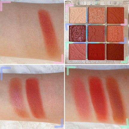 クォーツ 9色アイシャドウパレット(ドリームランドアイシャドウ)/ZEESEA/アイシャドウパレットを使ったクチコミ(3枚目)