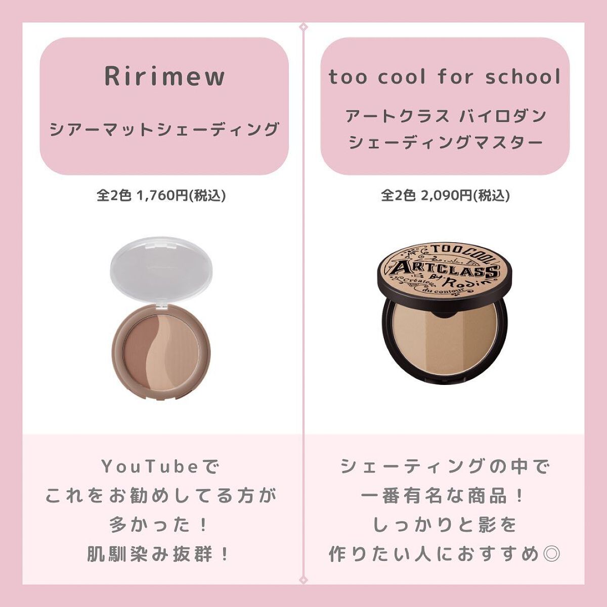 アートクラスバイロダン シェーディング/too cool for school/シェーディングを使ったクチコミ(3枚目)