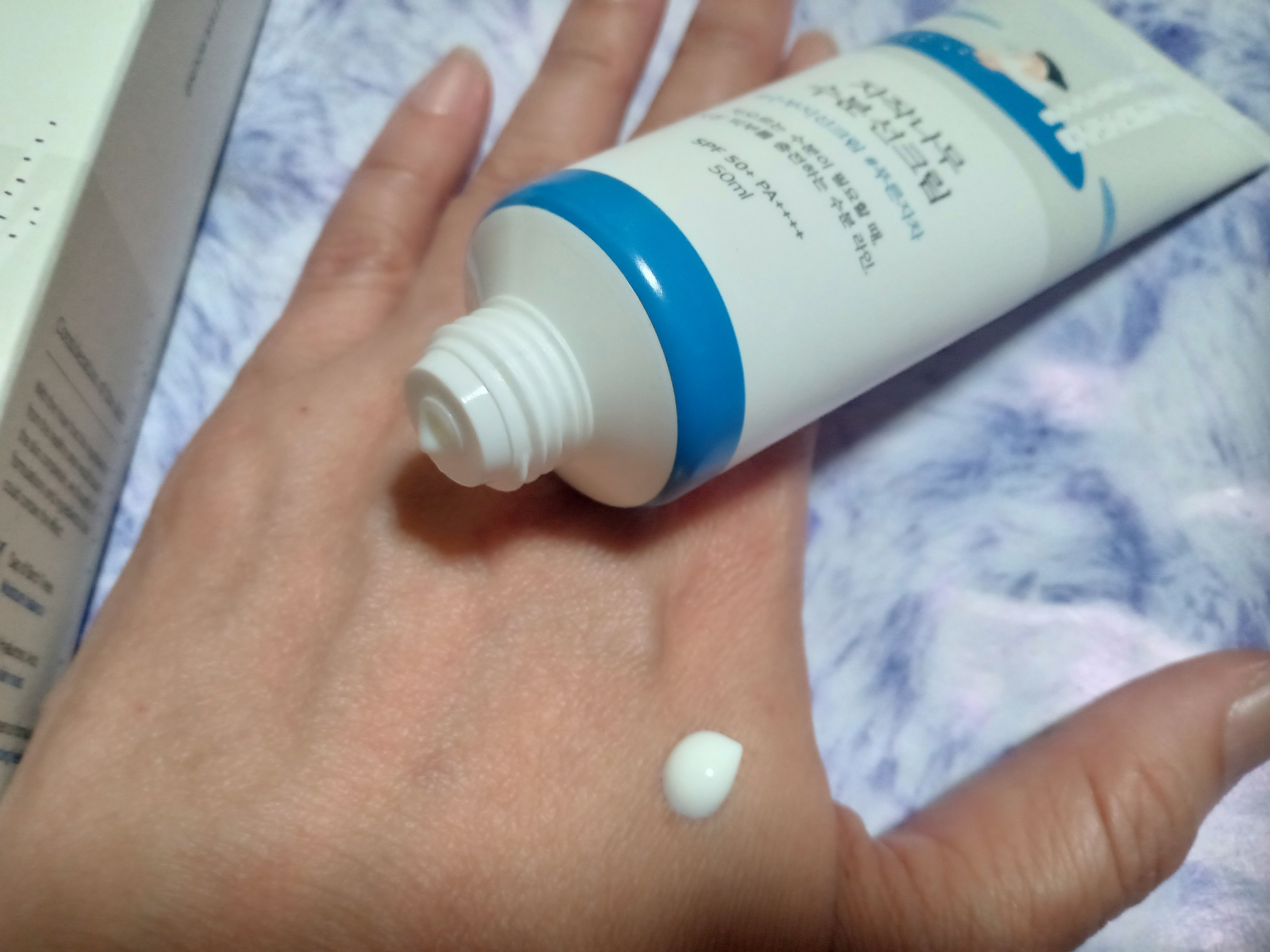 白樺水分uvクリーム/ROUND LAB/日焼け止めクリームを使ったクチコミ（1枚目）