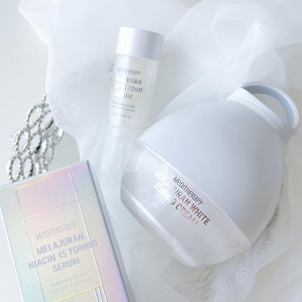 メラジュランホワイトトーニングクリーム&EMS美顔器/MEDITHERAPY/その他スキンケアを使ったクチコミ(1枚目)