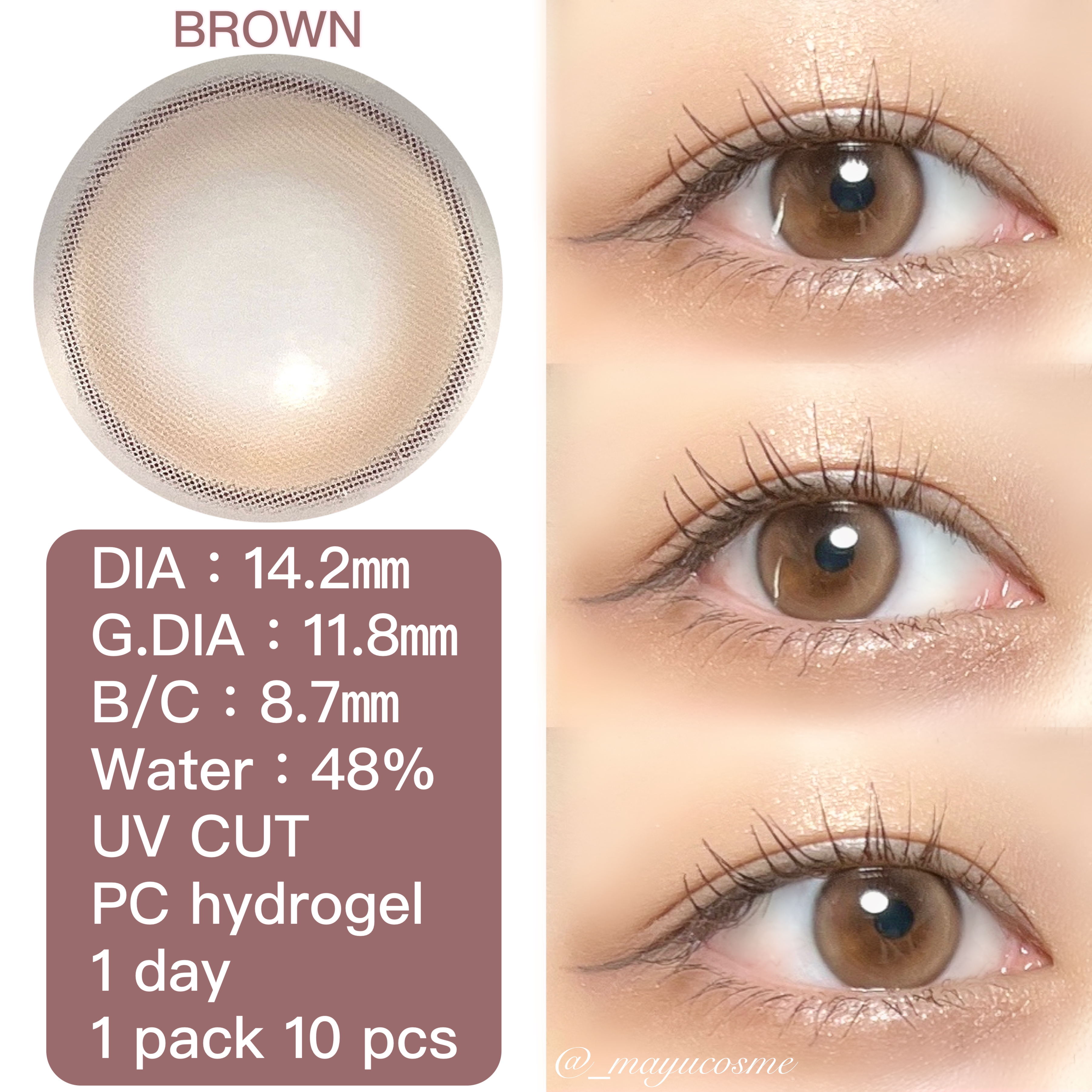 Dewy Kristin/Hapa kristin/カラーコンタクトレンズを使ったクチコミ（2枚目）