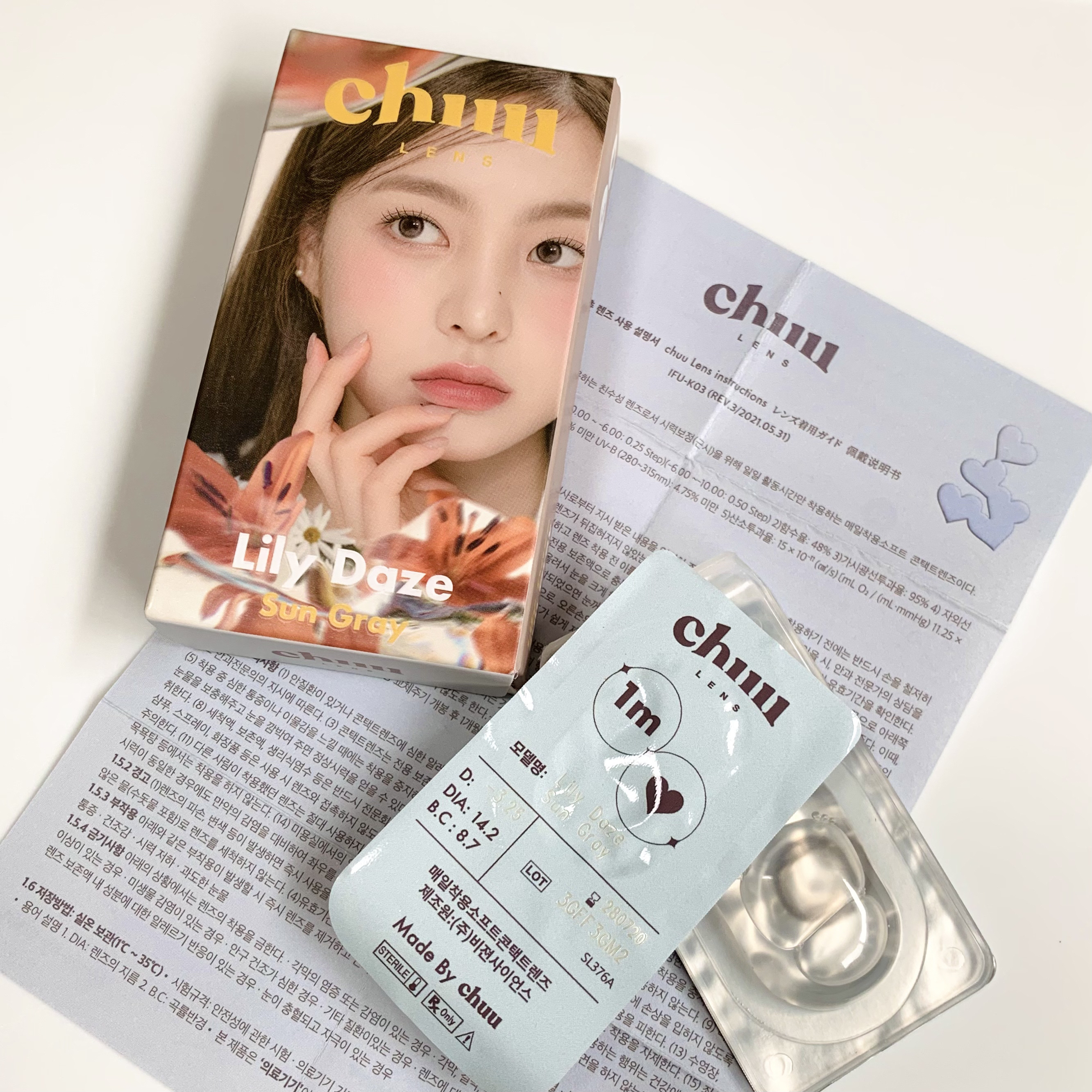 Lily Daze/chuu LENS/ワンデー（１DAY）カラコンを使ったクチコミ（2枚目）