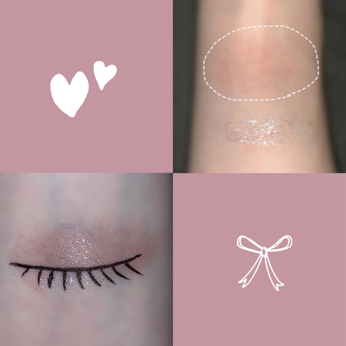 めちゃくちゃ可愛い組み合わせ見つけてしまった……🥹💖

✼••┈┈••✼••┈┈••✼••┈┈••✼••┈┈••✼

- hince ニューデップスアイシャドウ V002 アリュール・イン・モーション -
- CEZANNE グロウリキ