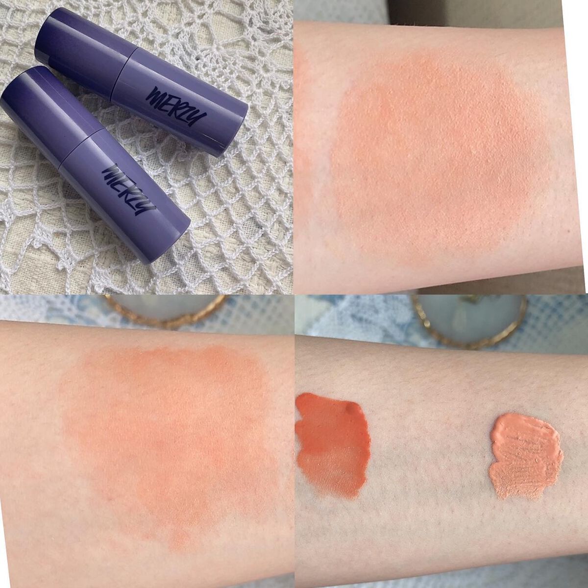 Soft touch liquid blusher SB3. クラシックピーチ/MERZY/リキッドチークを使ったクチコミ（2枚目）