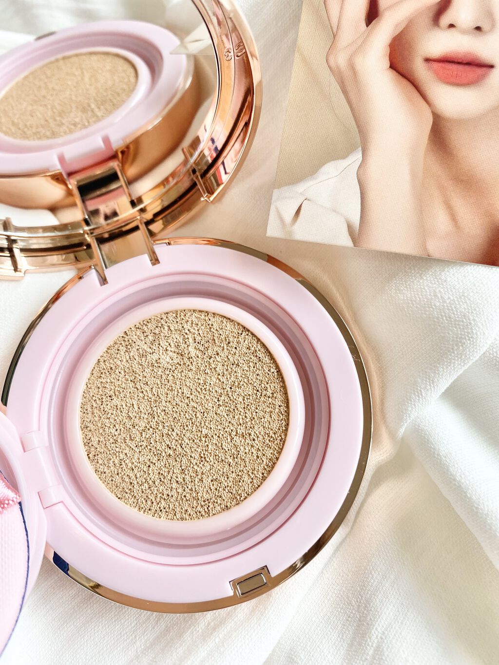 ピンクティーツリーカバークッション/APLIN/クッションファンデーションを使ったクチコミ（3枚目）