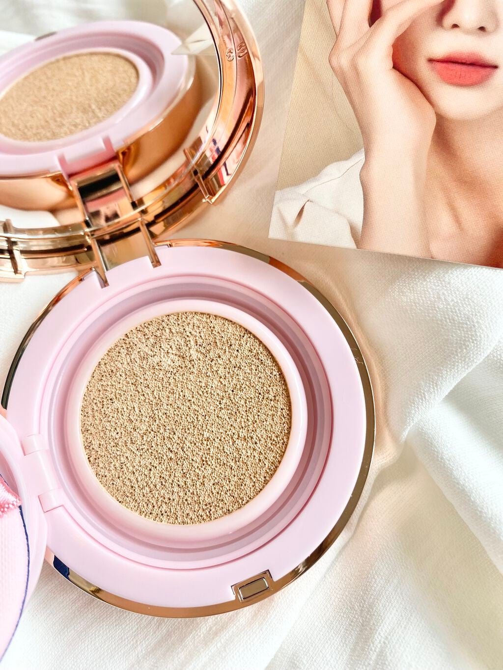 ピンクティーツリーカバークッション/APLIN/クッションファンデーションを使ったクチコミ(3枚目)